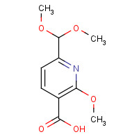 1310948-47-0 6-(dimethoxymethyl)-2-methoxypyridine-3-carboxylic acid chemical structure