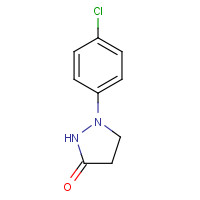 6119-12-6 1-(4-chlorophenyl)pyrazolidin-3-one chemical structure