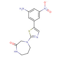1312572-75-0 4-[5-(3-amino-5-nitrophenyl)-1,3-thiazol-2-yl]-1,4-diazepan-2-one chemical structure