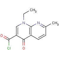 52377-28-3 1-ethyl-7-methyl-4-oxo-1,8-naphthyridine-3-carbonyl chloride chemical structure