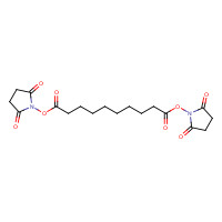 23024-29-5 bis(2,5-dioxopyrrolidin-1-yl) decanedioate chemical structure