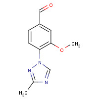 958228-07-4 3-methoxy-4-(3-methyl-1,2,4-triazol-1-yl)benzaldehyde chemical structure