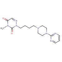 179756-58-2 4-methyl-2-[4-(4-pyrimidin-2-ylpiperazin-1-yl)butyl]-1,2,4-triazine-3,5-dione chemical structure