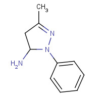 71799-38-7 5-methyl-2-phenyl-3,4-dihydropyrazol-3-amine chemical structure