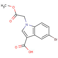 1404532-12-2 5-bromo-1-(2-methoxy-2-oxoethyl)indole-3-carboxylic acid chemical structure