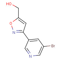 1231244-47-5 [3-(5-bromopyridin-3-yl)-1,2-oxazol-5-yl]methanol chemical structure