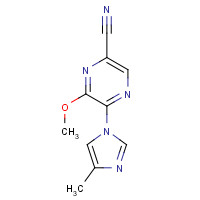 1294003-43-2 6-methoxy-5-(4-methylimidazol-1-yl)pyrazine-2-carbonitrile chemical structure