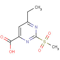 1150644-53-3 6-ethyl-2-methylsulfonylpyrimidine-4-carboxylic acid chemical structure