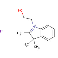 50839-66-2 2-(2,3,3-trimethylindol-1-ium-1-yl)ethanol;iodide chemical structure