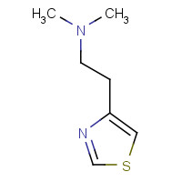 89852-41-5 N,N-dimethyl-2-(1,3-thiazol-4-yl)ethanamine chemical structure