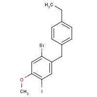 1022983-66-9 1-bromo-2-[(4-ethylphenyl)methyl]-4-iodo-5-methoxybenzene chemical structure