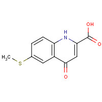 123158-10-1 6-methylsulfanyl-4-oxo-1H-quinoline-2-carboxylic acid chemical structure