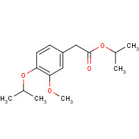 1256581-67-5 propan-2-yl 2-(3-methoxy-4-propan-2-yloxyphenyl)acetate chemical structure