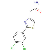 78743-09-6 2-[2-(3,4-dichlorophenyl)-1,3-thiazol-4-yl]acetamide chemical structure