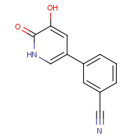 1333146-11-4 3-(5-hydroxy-6-oxo-1H-pyridin-3-yl)benzonitrile chemical structure