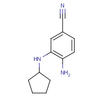 864275-10-5 4-amino-3-(cyclopentylamino)benzonitrile chemical structure