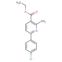 108715-11-3 ethyl 6-(4-chlorophenyl)-2-methylpyridine-3-carboxylate chemical structure