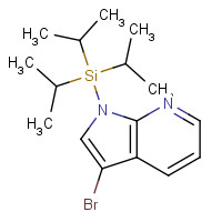 918525-02-7 (3-bromopyrrolo[2,3-b]pyridin-1-yl)-tri(propan-2-yl)silane chemical structure