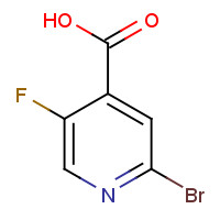 885588-12-5 2-bromo-5-fluoropyridine-4-carboxylic acid chemical structure