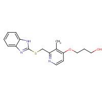 117976-91-7 3-[2-(1H-benzimidazol-2-ylsulfanylmethyl)-3-methylpyridin-4-yl]oxypropan-1-ol chemical structure