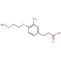 284665-32-3 3-[3-amino-4-(2-methoxyethoxy)phenyl]propanoic acid chemical structure