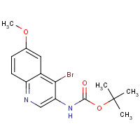 872714-59-5 tert-butyl N-(4-bromo-6-methoxyquinolin-3-yl)carbamate chemical structure