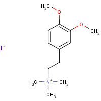 52336-52-4 2-(3,4-dimethoxyphenyl)ethyl-trimethylazanium;iodide chemical structure