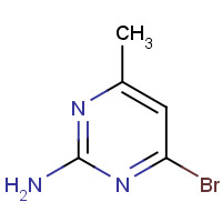 5734-71-4 4-bromo-6-methylpyrimidin-2-amine chemical structure