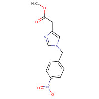 179025-88-8 methyl 2-[1-[(4-nitrophenyl)methyl]imidazol-4-yl]acetate chemical structure