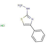 17574-10-6 (4-phenyl-1,3-thiazol-2-yl)hydrazine;hydrochloride chemical structure