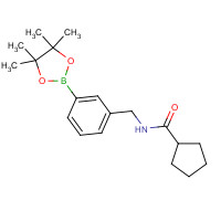 883738-28-1 N-[[3-(4,4,5,5-tetramethyl-1,3,2-dioxaborolan-2-yl)phenyl]methyl]cyclopentanecarboxamide chemical structure