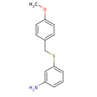95903-84-7 3-[(4-methoxyphenyl)methylsulfanyl]aniline chemical structure