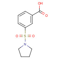 7326-79-6 3-pyrrolidin-1-ylsulfonylbenzoic acid chemical structure
