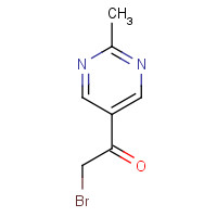 1421922-90-8 2-bromo-1-(2-methylpyrimidin-5-yl)ethanone chemical structure