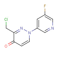 1314389-12-2 3-(chloromethyl)-1-(5-fluoropyridin-3-yl)pyridazin-4-one chemical structure