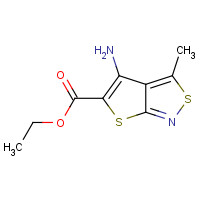 82000-54-2 ethyl 4-amino-3-methylthieno[2,3-c][1,2]thiazole-5-carboxylate chemical structure