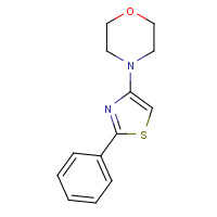 76140-53-9 4-(2-phenyl-1,3-thiazol-4-yl)morpholine chemical structure