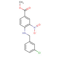 954231-47-1 methyl 4-[(3-chlorophenyl)methylamino]-3-nitrobenzoate chemical structure