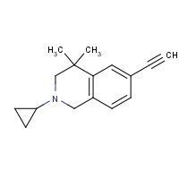 345964-21-8 2-cyclopropyl-6-ethynyl-4,4-dimethyl-1,3-dihydroisoquinoline chemical structure