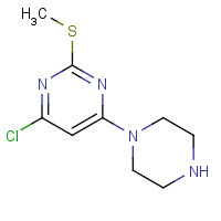 482620-32-6 4-chloro-2-methylsulfanyl-6-piperazin-1-ylpyrimidine chemical structure