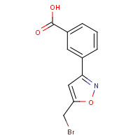 1199773-62-0 3-[5-(bromomethyl)-1,2-oxazol-3-yl]benzoic acid chemical structure