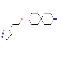 1246507-74-3 9-(2-imidazol-1-ylethoxy)-3-azaspiro[5.5]undecane chemical structure