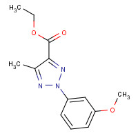 209539-34-4 ethyl 2-(3-methoxyphenyl)-5-methyltriazole-4-carboxylate chemical structure