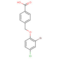 938252-96-1 4-[(2-bromo-4-chlorophenoxy)methyl]benzoic acid chemical structure