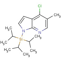 942920-17-4 (4-chloro-5-methylpyrrolo[2,3-b]pyridin-1-yl)-tri(propan-2-yl)silane chemical structure