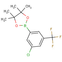 942069-65-0 2-[3-chloro-5-(trifluoromethyl)phenyl]-4,4,5,5-tetramethyl-1,3,2-dioxaborolane chemical structure