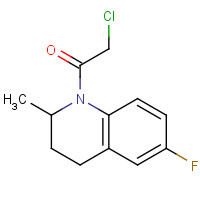 544692-44-6 2-chloro-1-(6-fluoro-2-methyl-3,4-dihydro-2H-quinolin-1-yl)ethanone chemical structure
