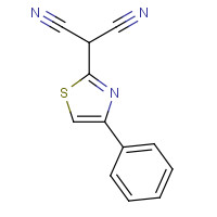 58350-97-3 2-(4-phenyl-1,3-thiazol-2-yl)propanedinitrile chemical structure