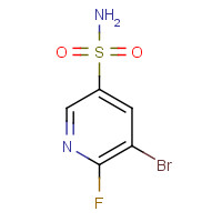 1257045-75-2 5-bromo-6-fluoropyridine-3-sulfonamide chemical structure