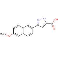 1257877-12-5 3-(6-methoxynaphthalen-2-yl)-1H-pyrazole-5-carboxylic acid chemical structure